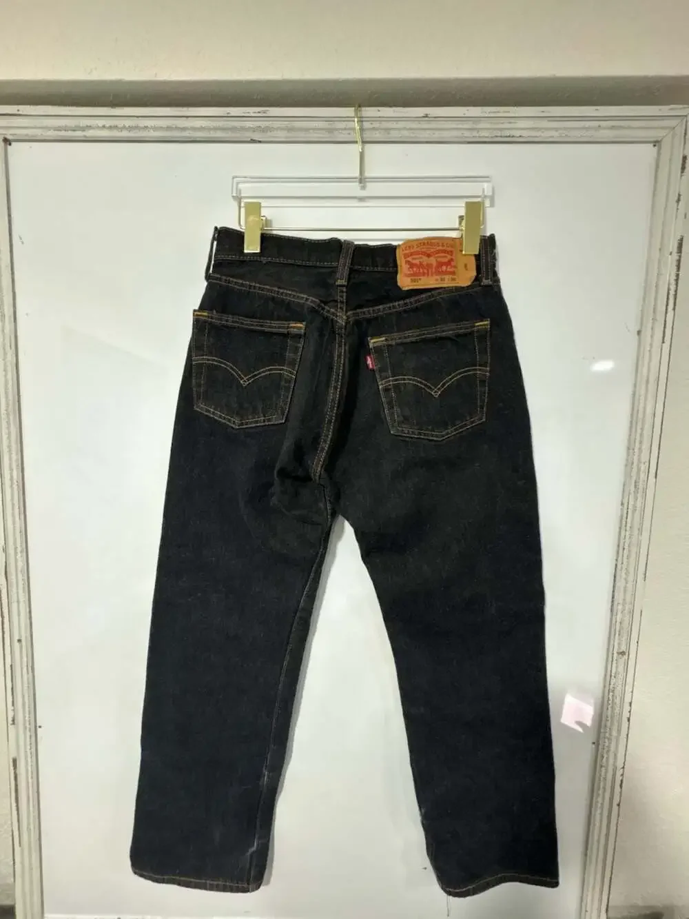 Levi's 501 Original Fit Dark Wash Button Fly Jeans